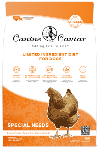 Canine Caviar Special Needs Chicken Limited Ingredient Alkaline® Entrée, 22lb