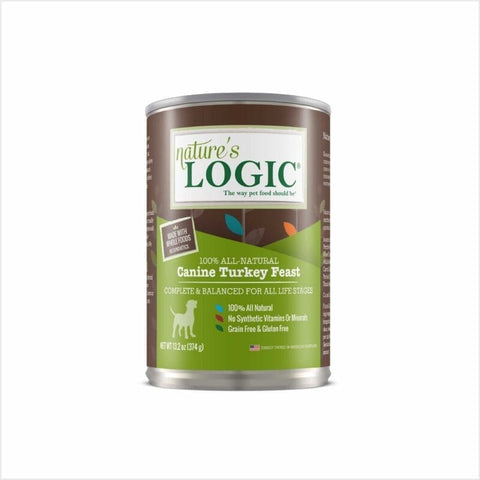 Nature's Logic Canine Turkey Feast Canned Dog Food, 13.2 oz