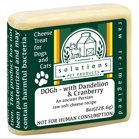 Solutions DOGh Raw Goat Milk Cheese with Dandelion & Cranberry, 8 oz