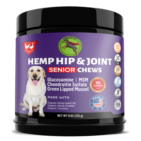 Wizardpet Hemp Hip & Joint Senior Chews