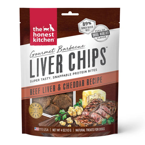 The Honest Kitchen Gourmet Barbecue Liver Chips Beef 4 oz