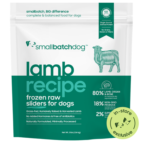 Lamb Sliders / Patties for Dogs Frozen Raw
