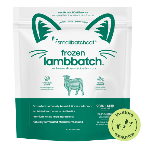 Frozen Raw Lamb Sliders for Cats