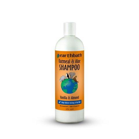 earthbath Oatmeal & Aloe Itch Relief Shampoo, Vanilla & Almond