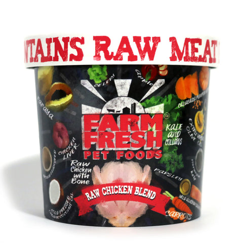 Farm Fresh Raw Chicken Dog Food