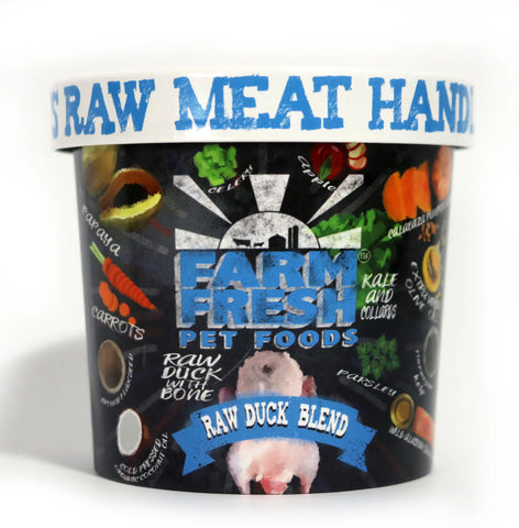 Farm Fresh Raw Duck Dog Food