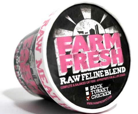 Farm Fresh Feline Raw Chicken Cat Food, 1 lb