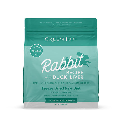 Rabbit Recipe with Duck Liver - Freeze Dried Raw Diet