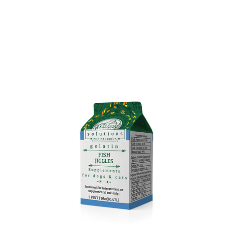 Solutions Fish Jiggles Fermented Gelatin Broth, 16 oz