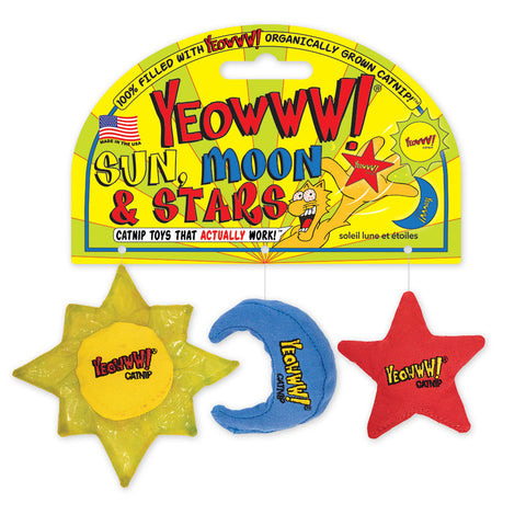 Yeowww! Sun, Moon & Stars Catnip Toys