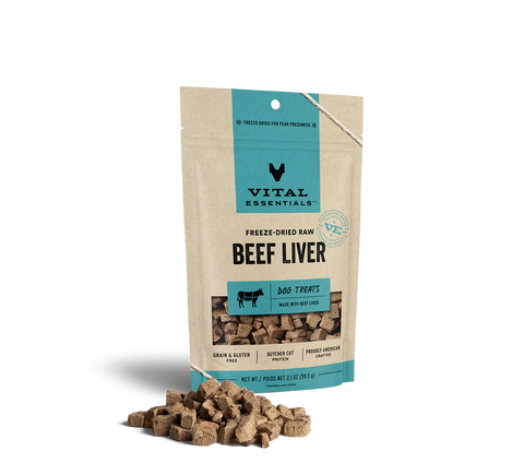 Vital Essentials Beef Liver Dog Treats