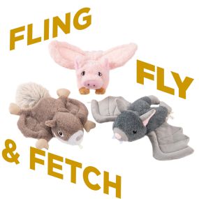 Fling and Fetch Toy for Dogs - Bat