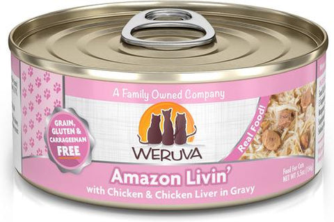 Weruva Amazon Livin' (formerly Nine Liver) with Chicken Breast & Chicken Liver in Gravy Cat Food