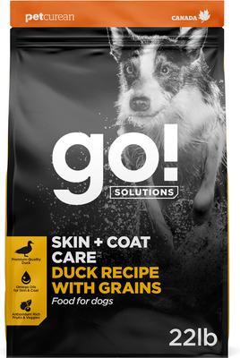 GO! Solutions Skin + Coat Care Duck Recipe Dry Dog Food