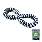 Tall Tails Navy Braided Infinity Tug Dog Toy