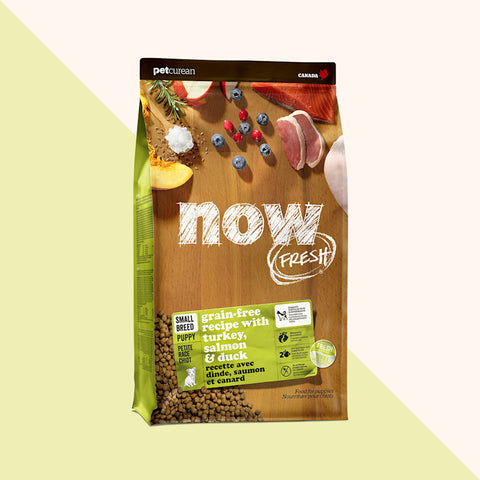 NOW FRESH Grain-Free Small Breed Puppy Recipe with Turkey, Salmon & Duck Dry Dog Food, 3.5 lb