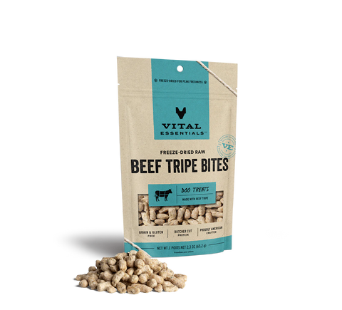 Vital Essentials Beef Tripe Bites Dog Treats