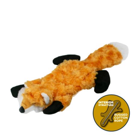 Tall Tails Stuffless Fox Squeaker Dog Toy