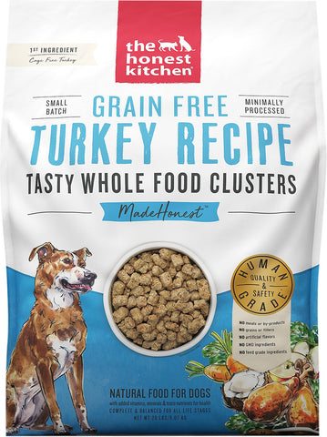 The Honest Kitchen Grain-Free Turkey Whole Food Clusters Dry Dog Food
