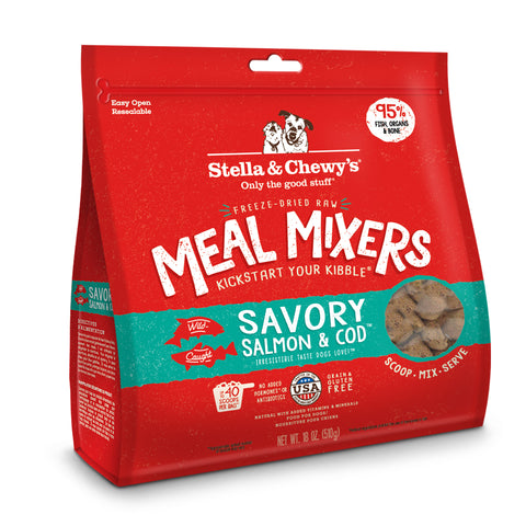Stella & Chewy's Savory Salmon & Cod Freeze-Dried Dog Meal Mixer