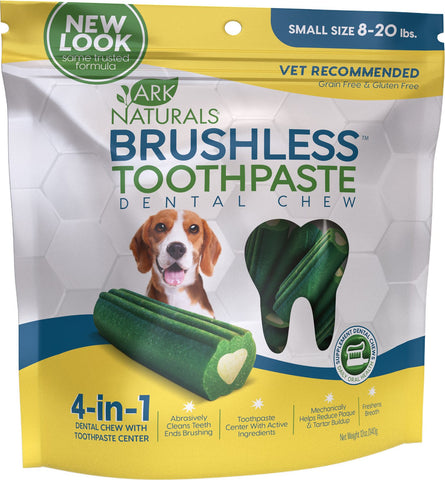 Ark Naturals Brushless Toothpaste Small Dental Dog Chews