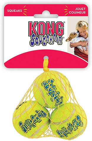 KONG Air Dog Squeakair Dog Toy Tennis Balls (Small)