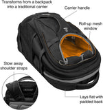 Kurgo Dog Carrier Backpack for Small Pets - Dogs & Cats | TSA Airline Approved | Cat | Hiking or Travel | Waterproof Bottom