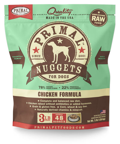 Primal Raw Frozen Canine Chicken Formula