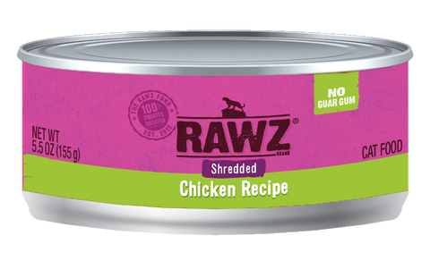 Rawz Shredded Chicken Canned Food 5.5oz