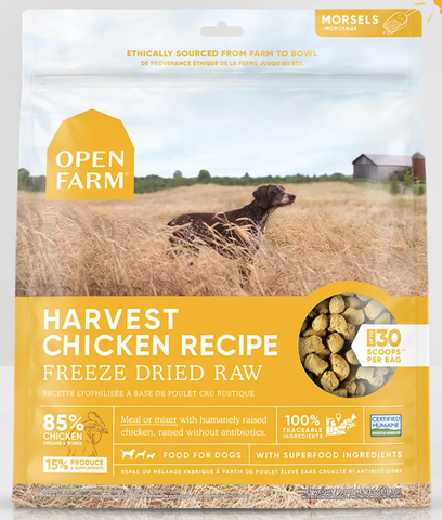 Open Farm Freeze Dried Harvest Chicken Raw Dog Food