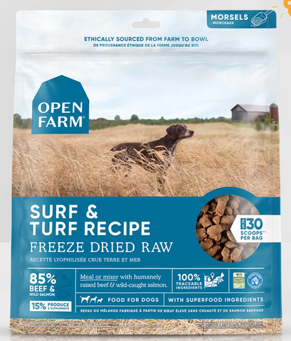 Open Farm Freeze Dried Surf & Turf Raw Dog Food