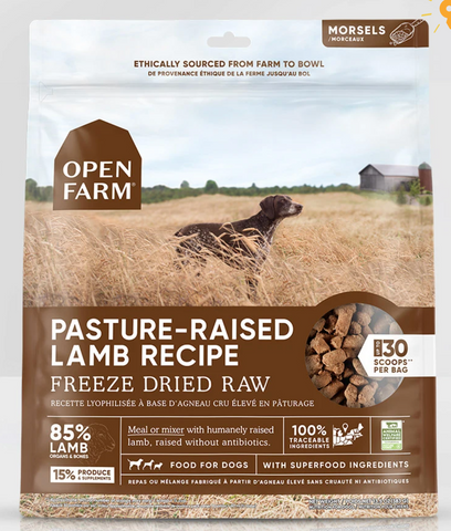 Open Farm Freeze Dried Pasture-raised Lamb Raw Dog Food