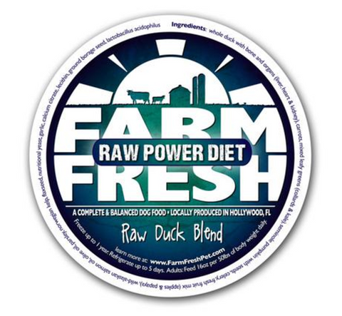 Farm Fresh Raw Duck Dog Food