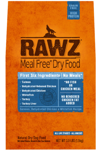Rawz Meal Free Dry Food Salmon, Chicken & Whitefish Dog Food