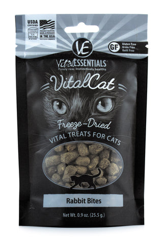 Vital Essentials Freeze-Dried Rabbit Bites Cat Treat