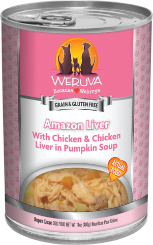 Weruva Amazon Liver Dog Food 14 oz