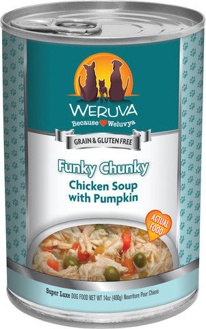 Weruva Funky Chunky Chicken Soup Dog Food 14 oz