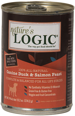 Nature's Logic Canned Duck & Salmon Dog Food
