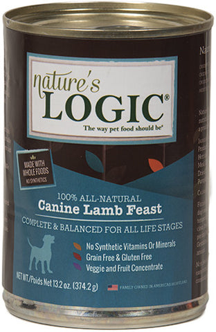 Nature's Logic Canned Lamb Dog Food
