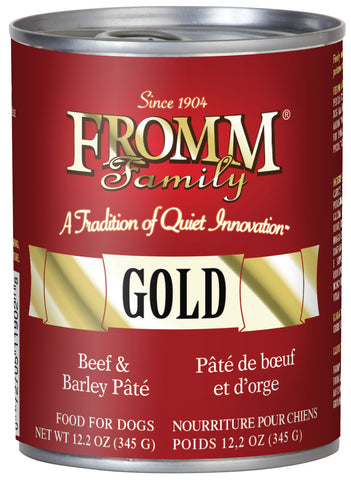 Fromm Gold Canned Beef & Barley Pate Dog Food