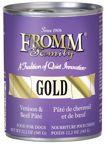 Fromm Gold  Canned Venison & Beef Pate Dog Food